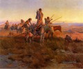 Im Banne der Buffalo Hunters Indianer Westlichen Amerikanischen Charles Marion Russell